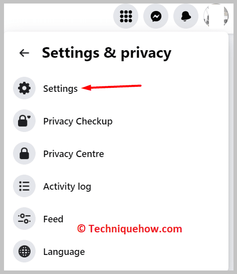  click on Settings 