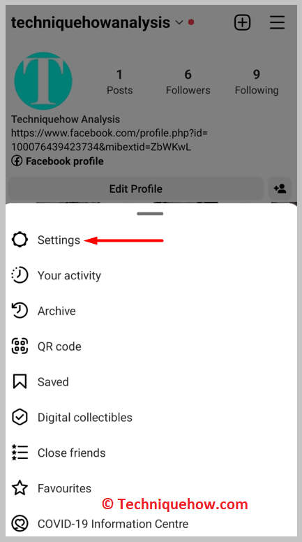 click on Settings