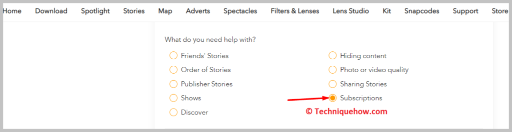 click on Subscriptions