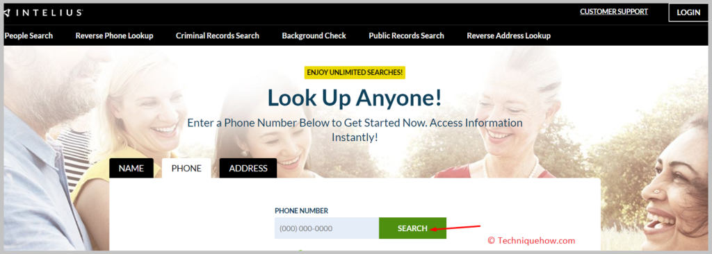 click on the SEARCH button