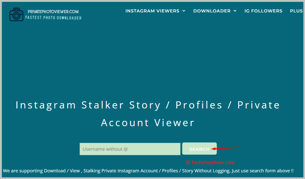 click on the Search button