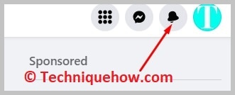 click on the bell icon