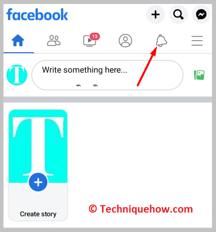 click on the notifications icon