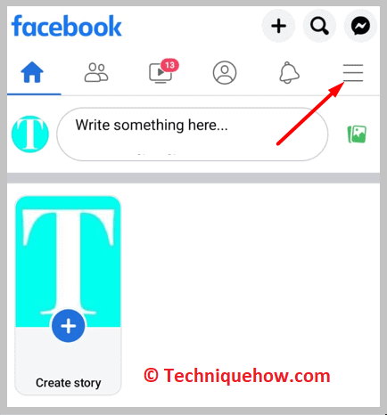 click on the three lines icon
