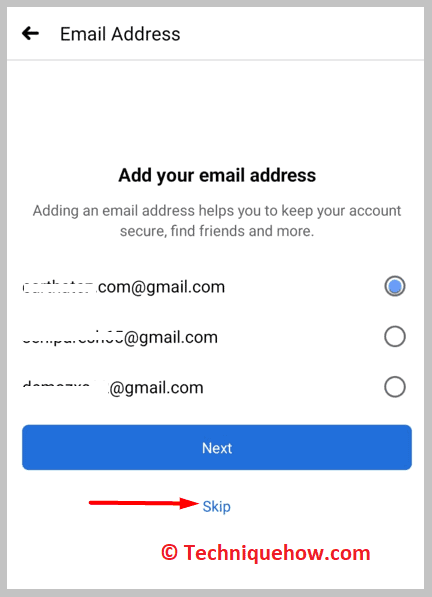 click skip