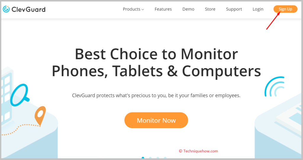 click the orange Sign Up button
