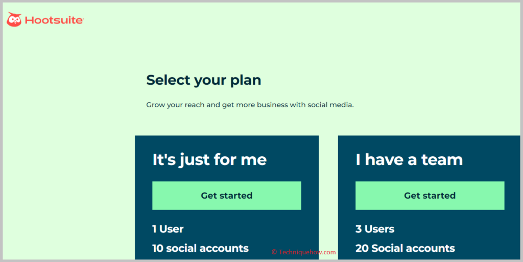 create a Hootsuite account