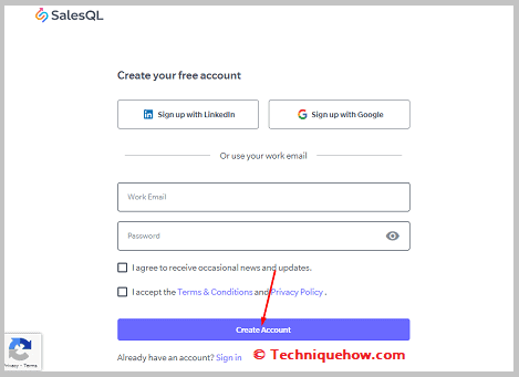 create account