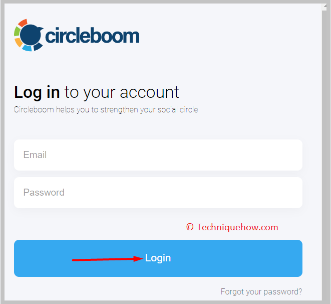 email address and password
