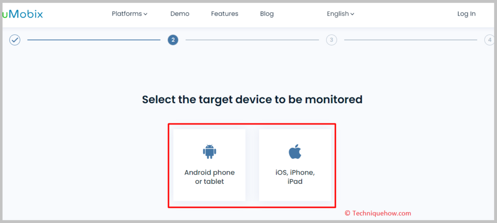 on the target device