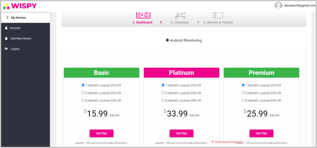 purchase a plan to activate it
