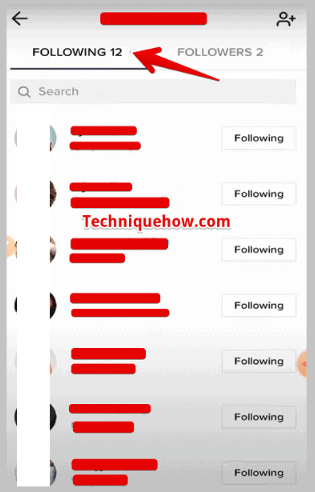 show the following list