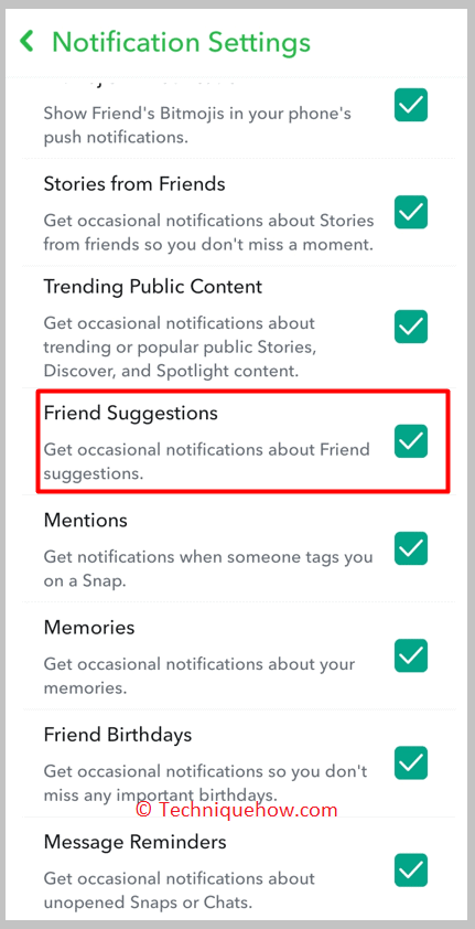that is next to Friend Suggestions
