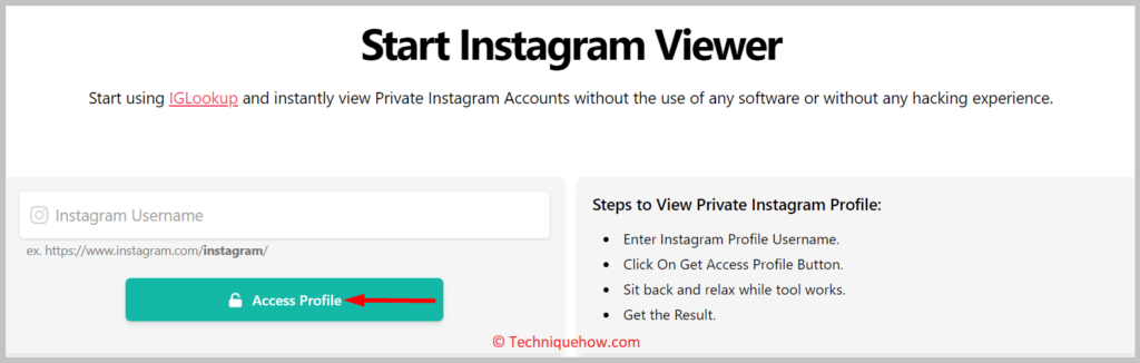 Access Profile option