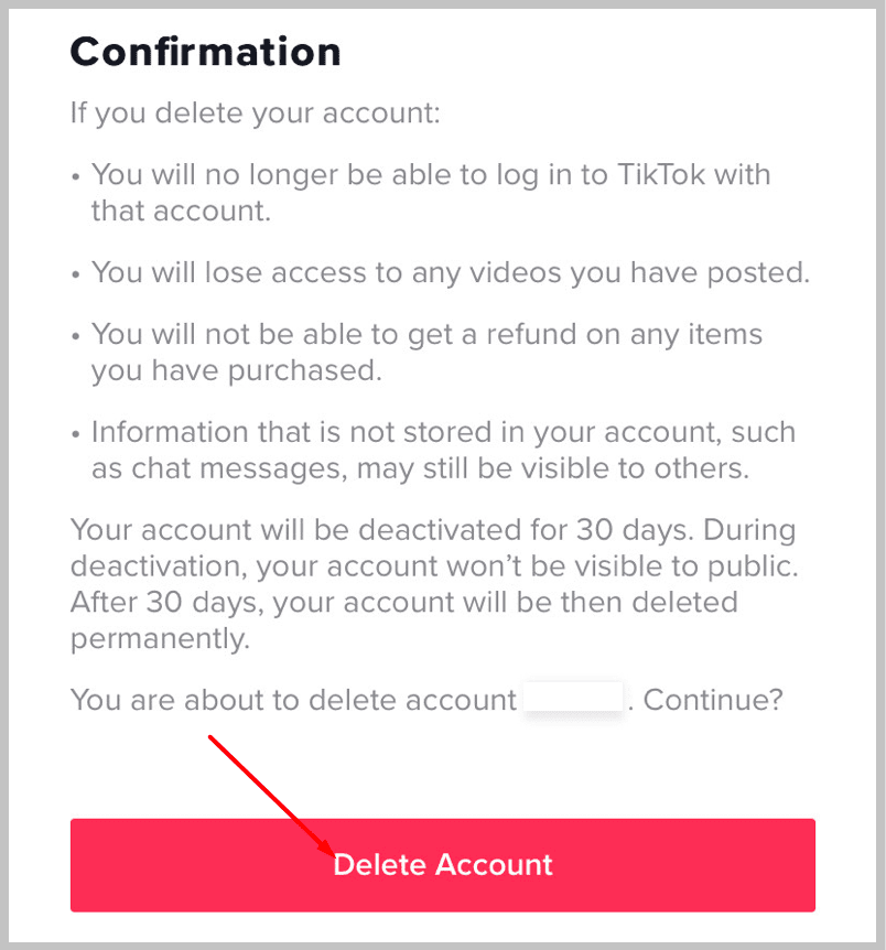 Account DisabledDeleted by Self