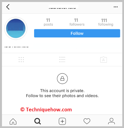 Account is Private