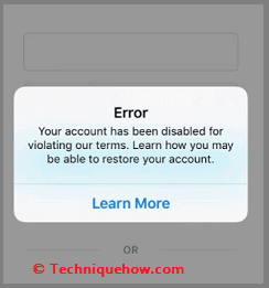 Account was Disabled