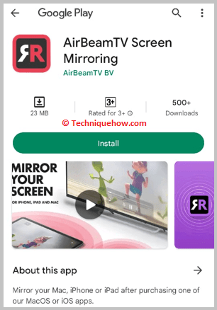 AirBeamTV Screen Mirroring