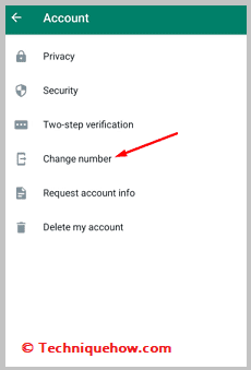 Change your WhatsApp account number