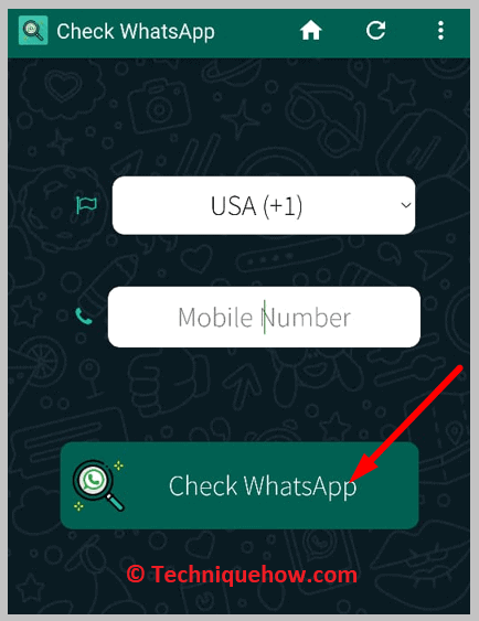 Check Number WA app