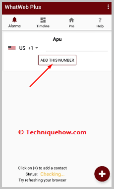 Click on ADD THIS NUMBER