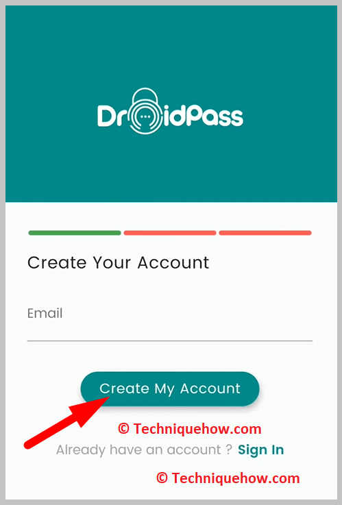 Click on Create My Account