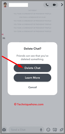 Click on Delete