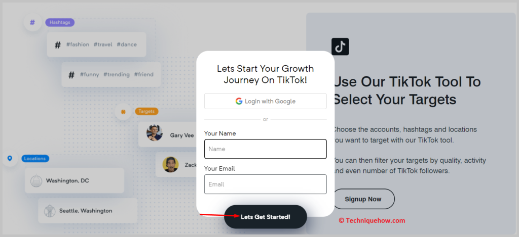 Click on Let's Get Started