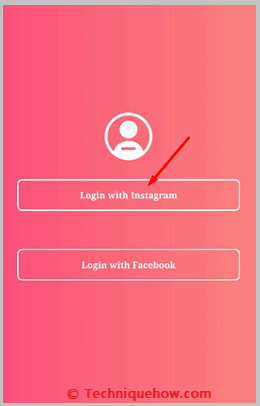 Click on Login with Instagram