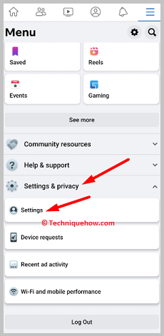 Click on Settings