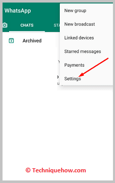 Click on Settings