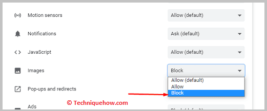 Click on block