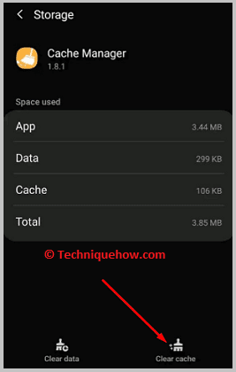 Click on clear cahe