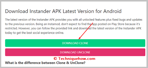 Click on clone