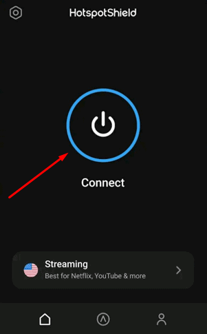 Click on connect
