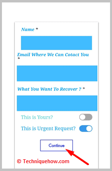 Click on continue