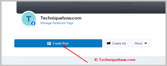 Click on create post