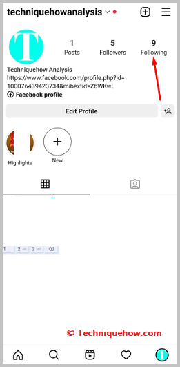 Click on following