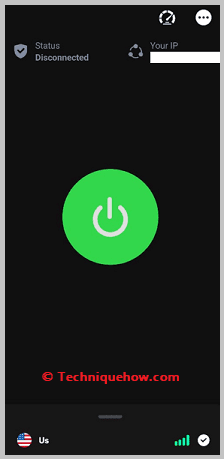Click on gren switch