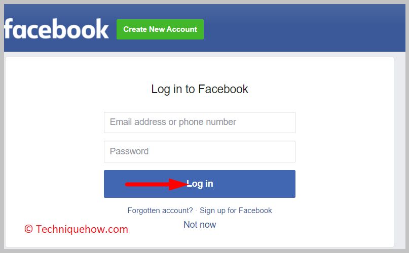 Click on login