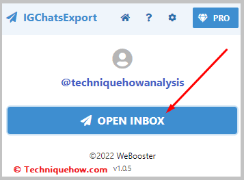 Click on open inbox