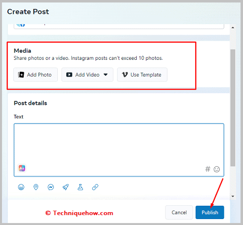 Click on publish