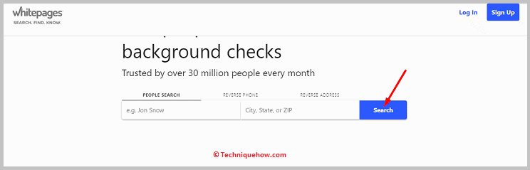 Click on search