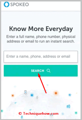 Click on search