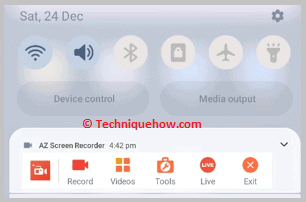 Click on stop icon