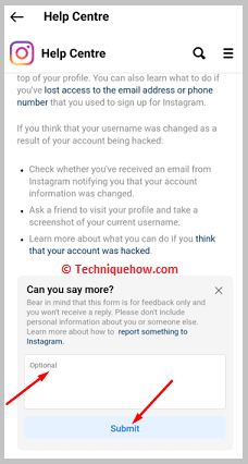 Click on submit