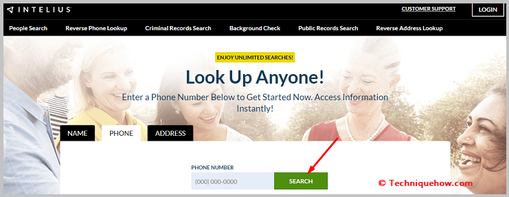 Click on the green SEARCH button