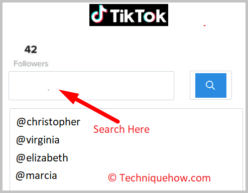  Followers list on TikTok