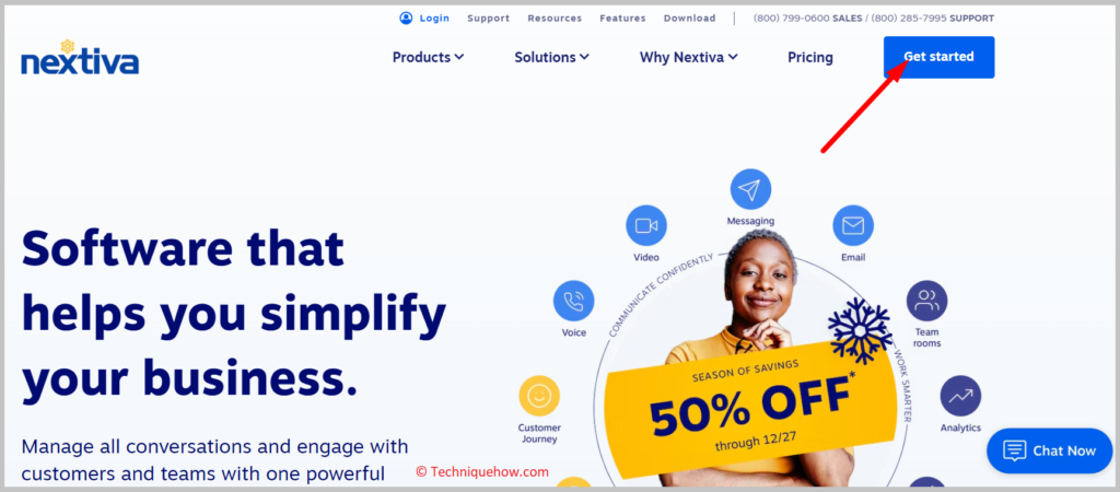 Get Started option