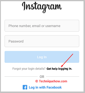 Get help logging in